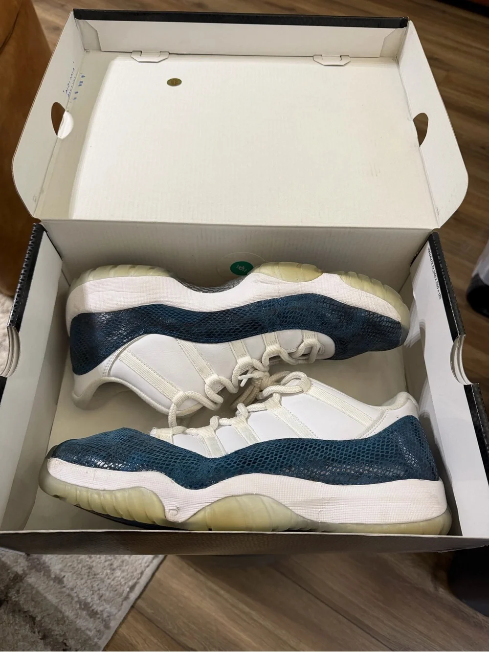 Air Jordan 11 size 12 (Low Navy Snakeskin 2019) CD6846-102